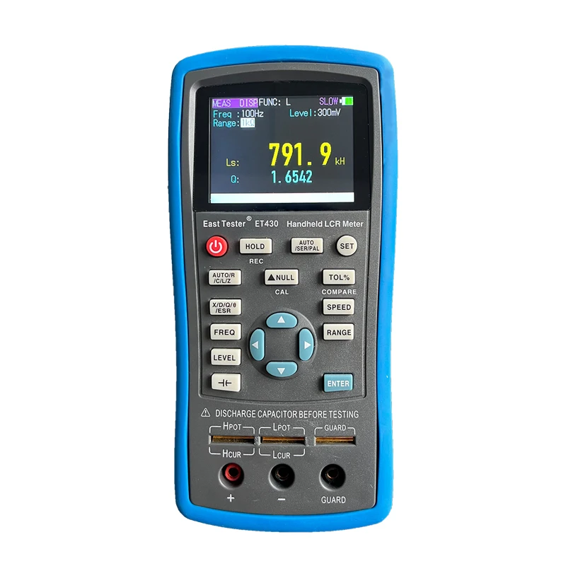 Meter 2.8” TFT Portable LCR Digital Bridge DC Resistance Electrolytic Capacitor Inductance Monitor 100Hz~100kHZ