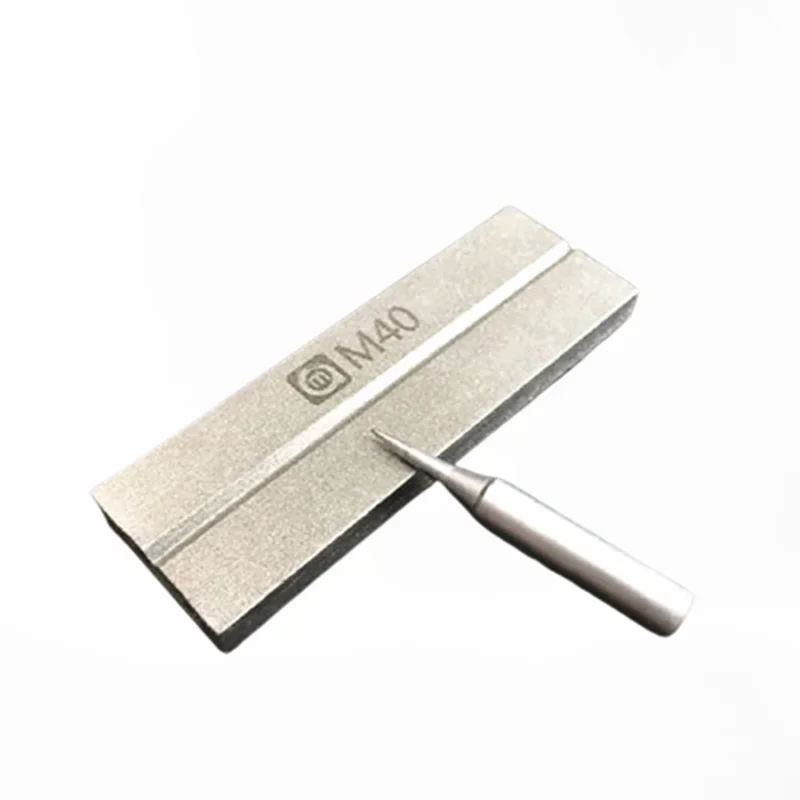 

Amaoe Grindstone M40 Gold Steel Whetstone Tweezers Grinding Blade Tweezers Repair tool