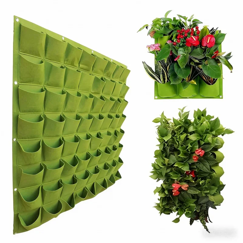 Multi-layer Vertical Hanging Planting Bag9Piece18Sheet-mounted Family Balcony Vegetable Pot Wall Planting Essential Tool