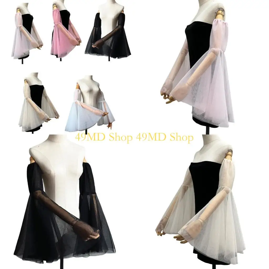 

49MD Элегантная одежда с прозрачными рукавами для вечерних платьев и свадебных платьев