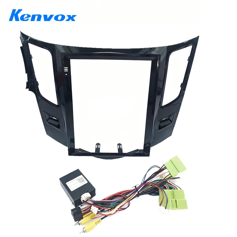 Kenvox 9.7 "تسلا شاشة عمودية راديو السيارة فآسيا الإطار ل BYD E5 داش عدة تثبيت لوحة سلك تسخير محول