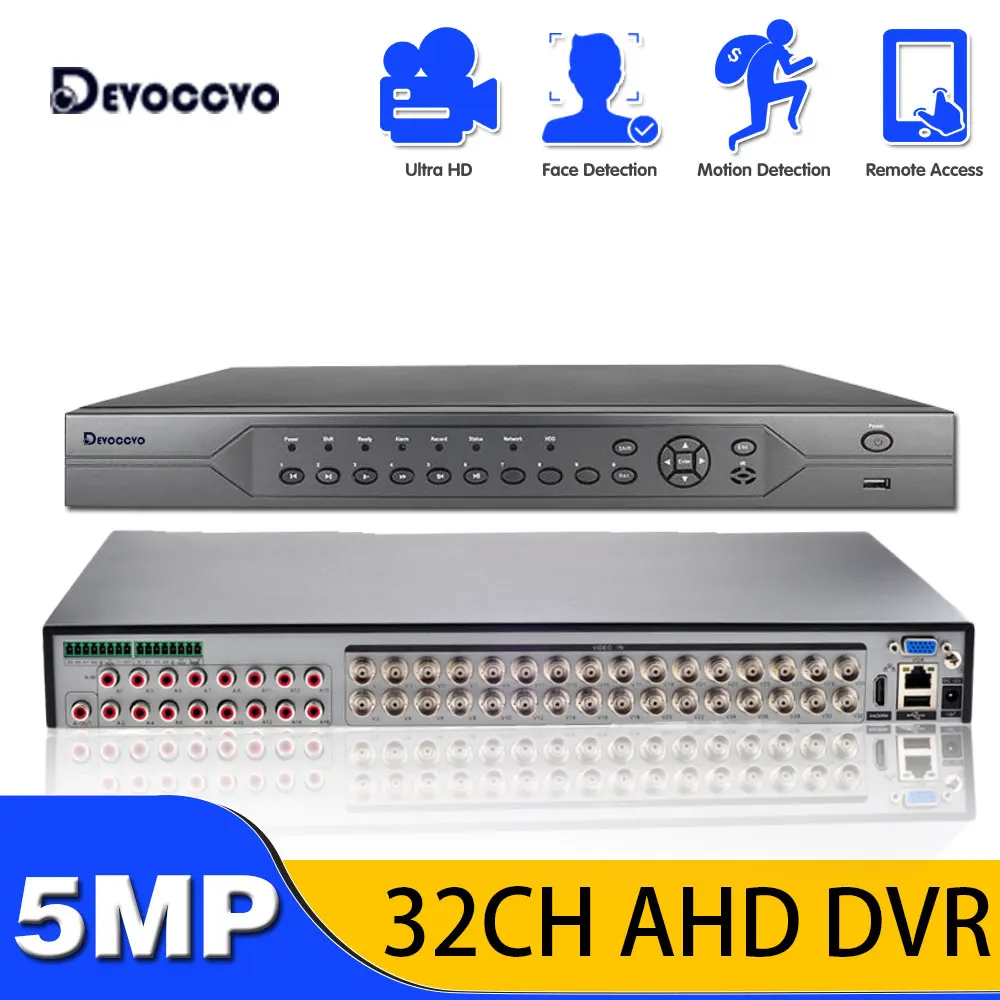 

32 Channel 5MP Hybrid CVI TVI AHD CCTV DVR Security System XMEYE 16CH 4K NVR Recorder H.265 32CH DVR Surveillance Video Recorder