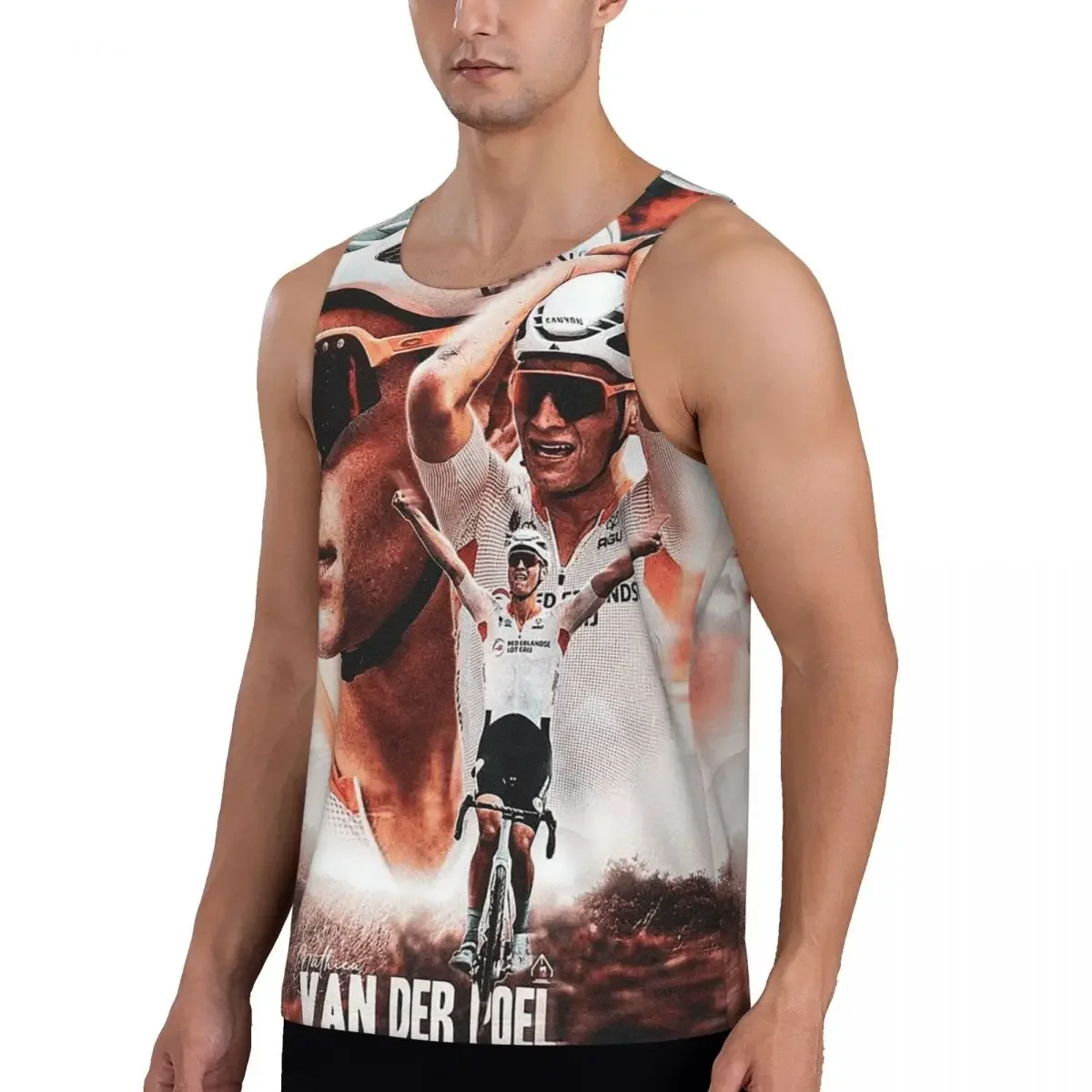 Quick Dry Mathieu Van Der Poel Cyclist MVDP Dutch Cyclist College Gym Tank Muscle Sleeveless Shirt Bodybuilding Breathable Vest view 5