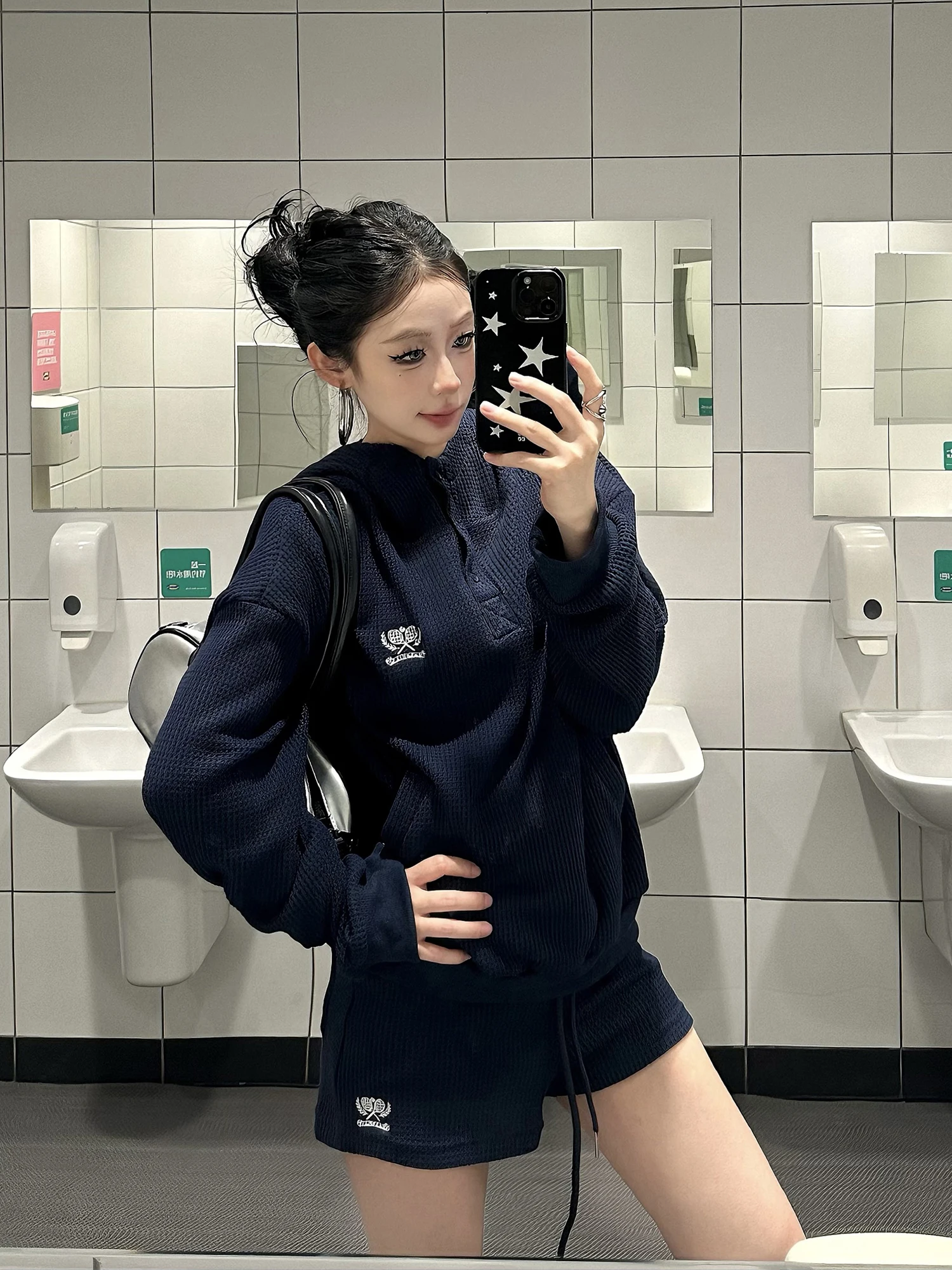 

Loose Women's Tennis Racket Embroidered Hoodie And Sweatpants Couple's Casual Sportswear Spring Season Breathable Comfortable
