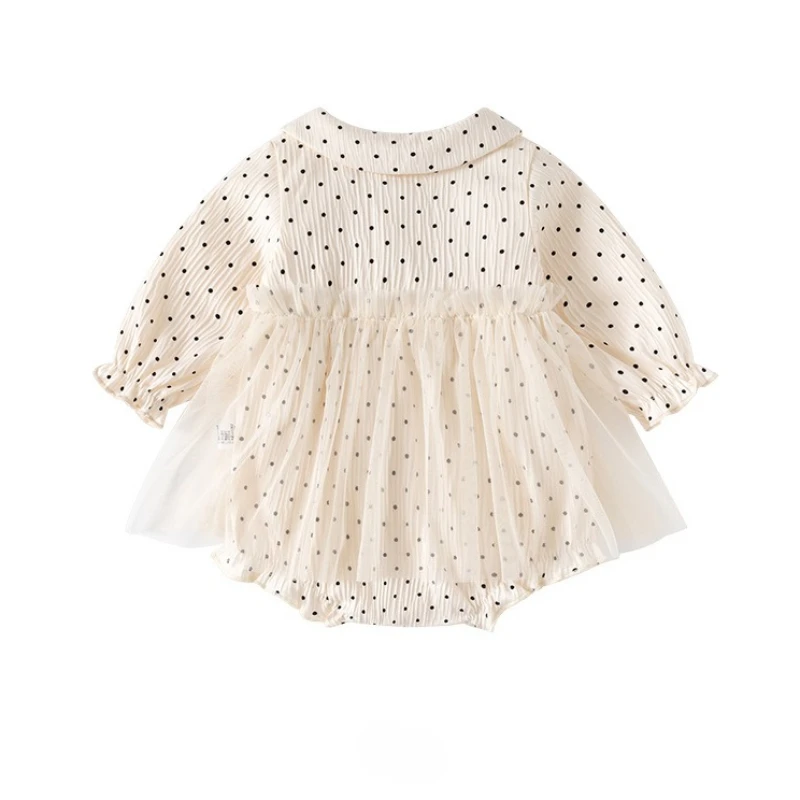 Baby Bodysuit Sweet Lace Ruffle Skirt Romper Cute Infant One Piece for Newborn Birthday Outfit 0-24 Months Baby Girl Clothes
