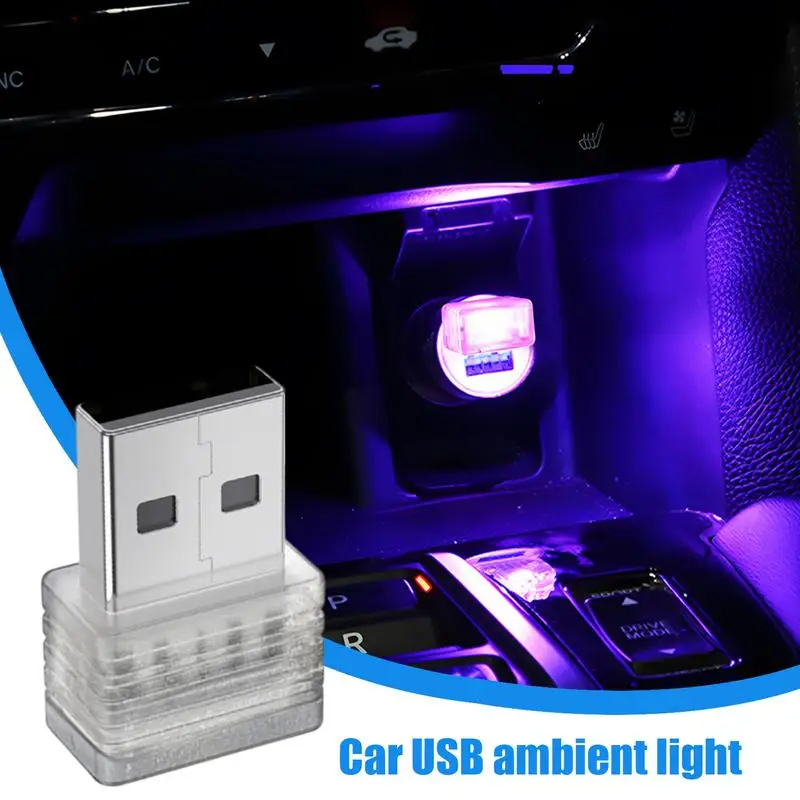 Car LED Lights Interior LED Interior Car Light Ambient Light Wireless Multicolor Night Light Plug-In Interior Light For Car &