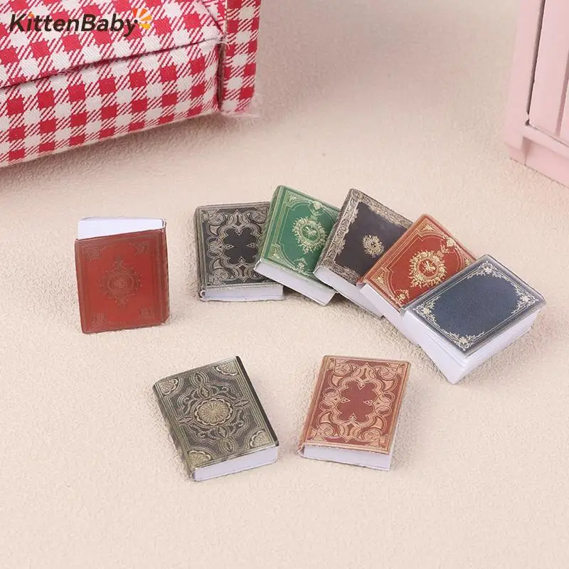 50pcs Dollhouse Miniature Books Flip Books Furniture Model Fun Bookstore Little Man Book Accessories For Dolls House Decor