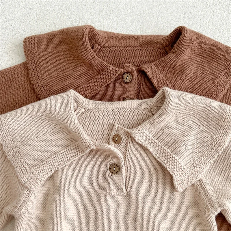 الخريف الطفل السروال القصير قبعات الملابس مجموعات الوليد فتاة الصبي محبوك حللا وتتسابق الشتاء طويلة الأكمام طفل رضيع وزرة 2 قطعة