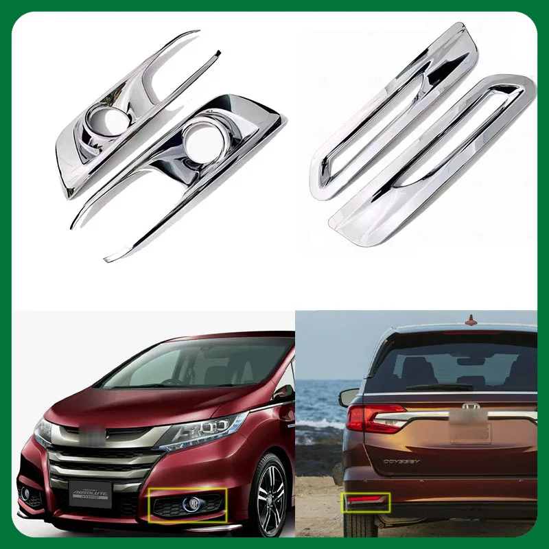 

For 15-18 Honda Odyssey fog light frame front and rear fog light cover stickers
