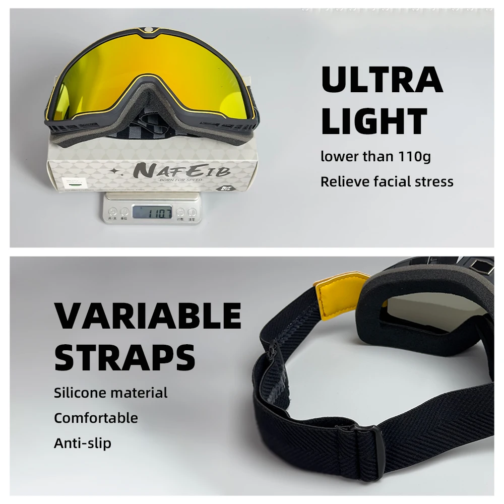 Retro Motorbike Motocross Helmet Pilot Goggles Jet Vintage Motorcycle Scooter Glasses Offroad Glasses image 6