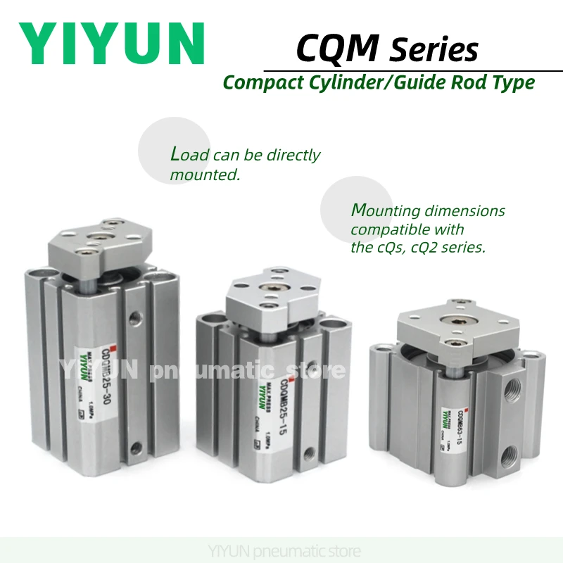 

CQMB,CDQMB80 CDQMB100-5/CDQMB100-10/CDQMB100-15/CDQMB100-20/-25-30-35-40-45-50-75-100 YIYUN Тонкий цилиндр/стержень серии CQM