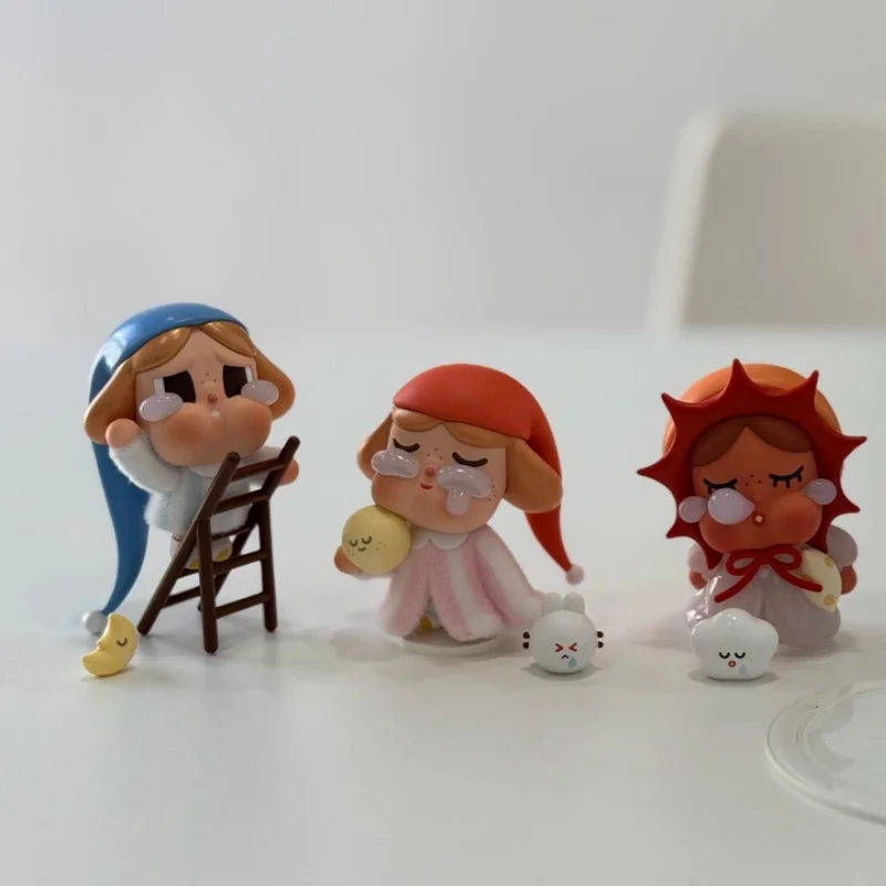 

POP MART CRYBABY Runaway Moon Series Blind Box 12 Regular Styles 1 Hidden Style Cute Figurine Desktop Decor For Toy Collectors