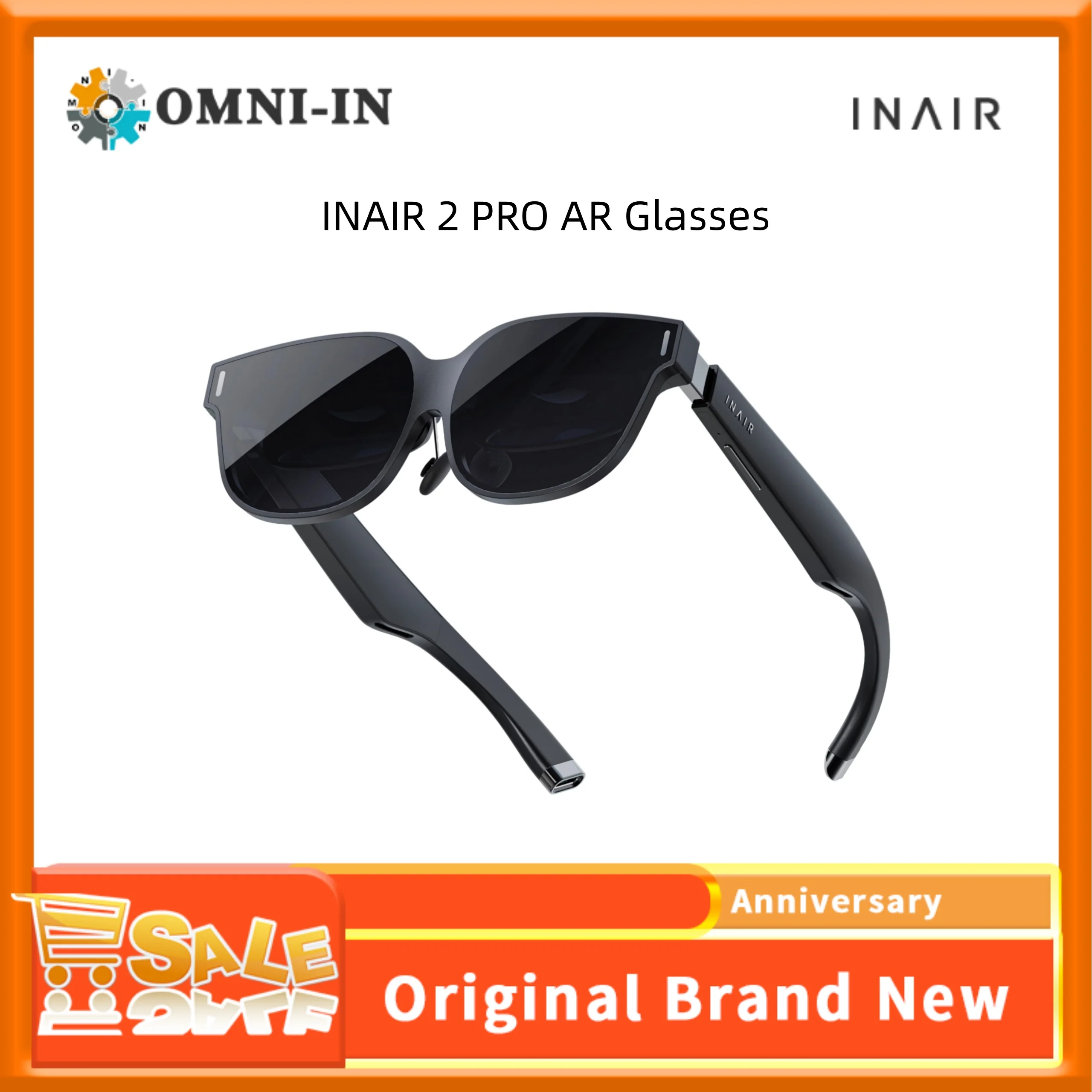 INAIR 2 PRO AR Glasses 2D to 3D Image and Video Reality/Virtual Switch Multi-Screen 135