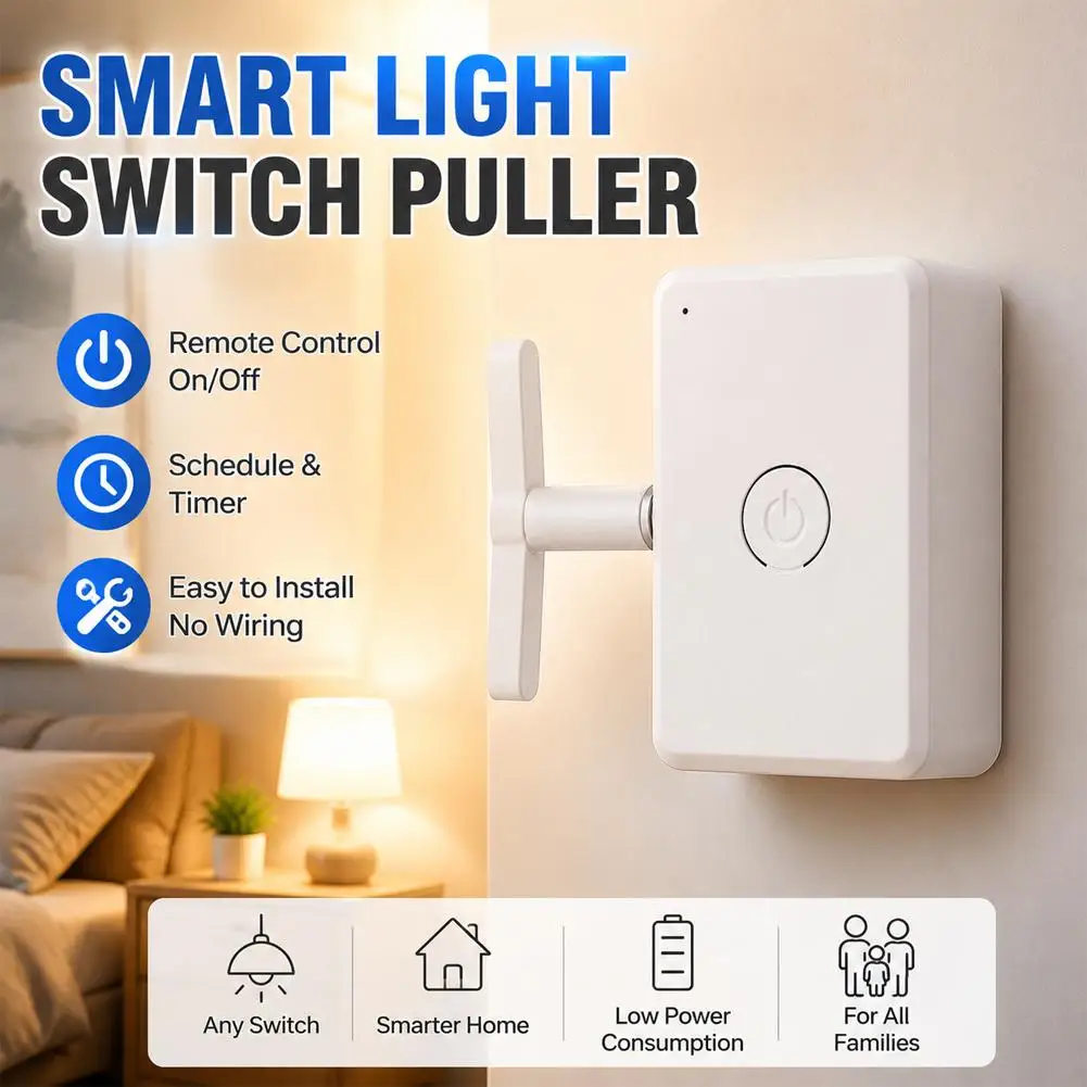 Wireless Remote Light SwitchNo Wiring Plug-in Controller for Bedroom Dorm Rental Auto On/Off
