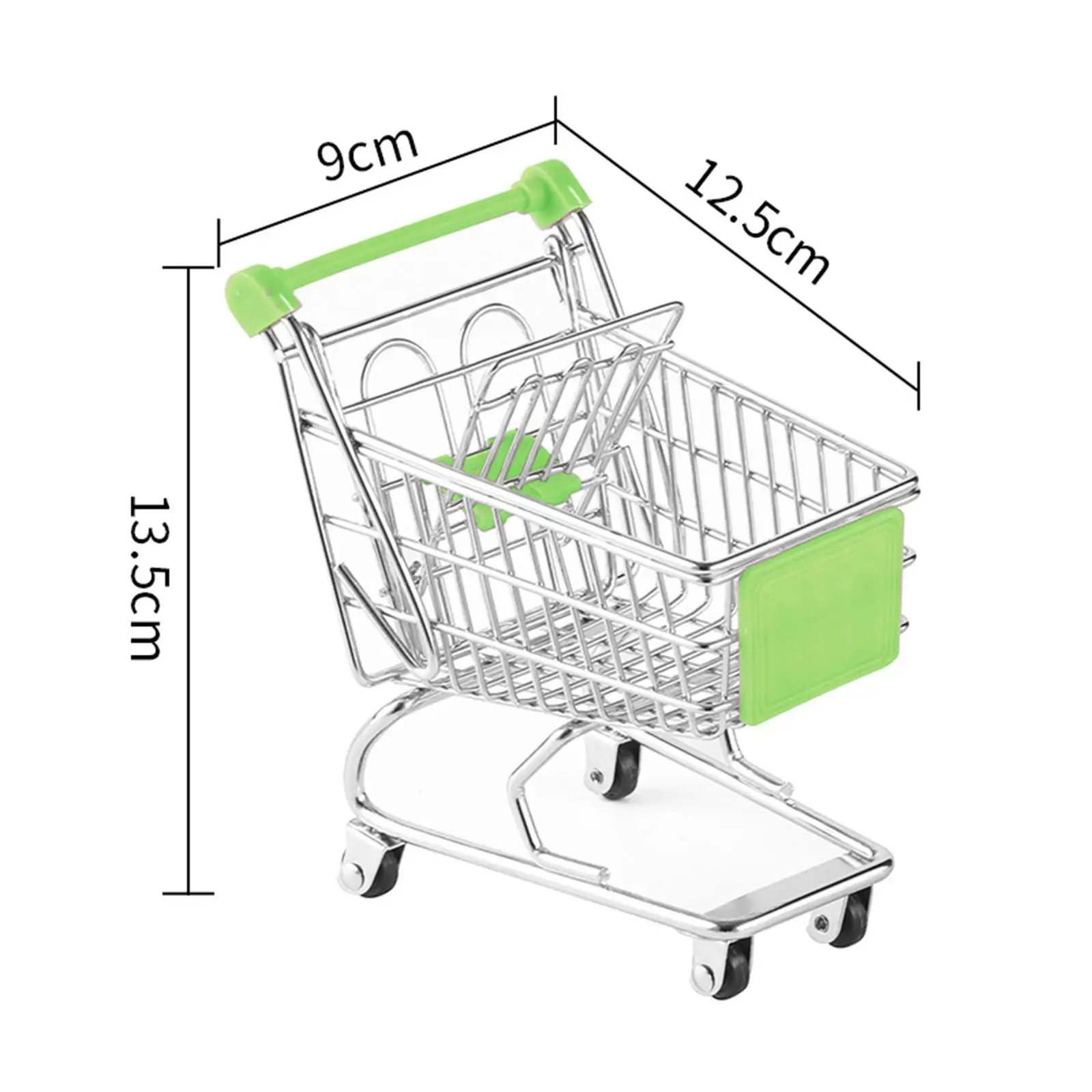 Mini-Einkaufswagen, Ornament, Schreibwaren, Büro-Organizer für Büro, Schreibtisch, Spaß, Mini-Supermarkt, Handwagen, Kinder, Schiebewagen, Spielzeug