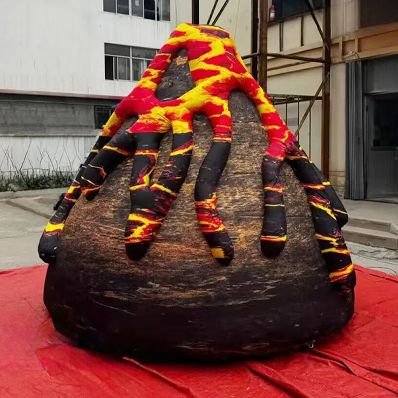 

Inflatable volcano with blower, outdoor shopping mall square grassland activity decoration props