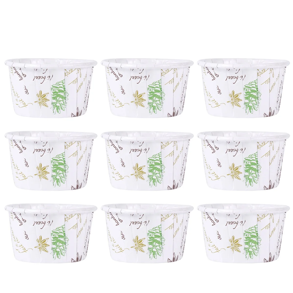 50 Uds. De vasos de papel para pasteles resistentes a altas temperaturas, herramienta de decoración de moldes, envoltorio para magdalenas