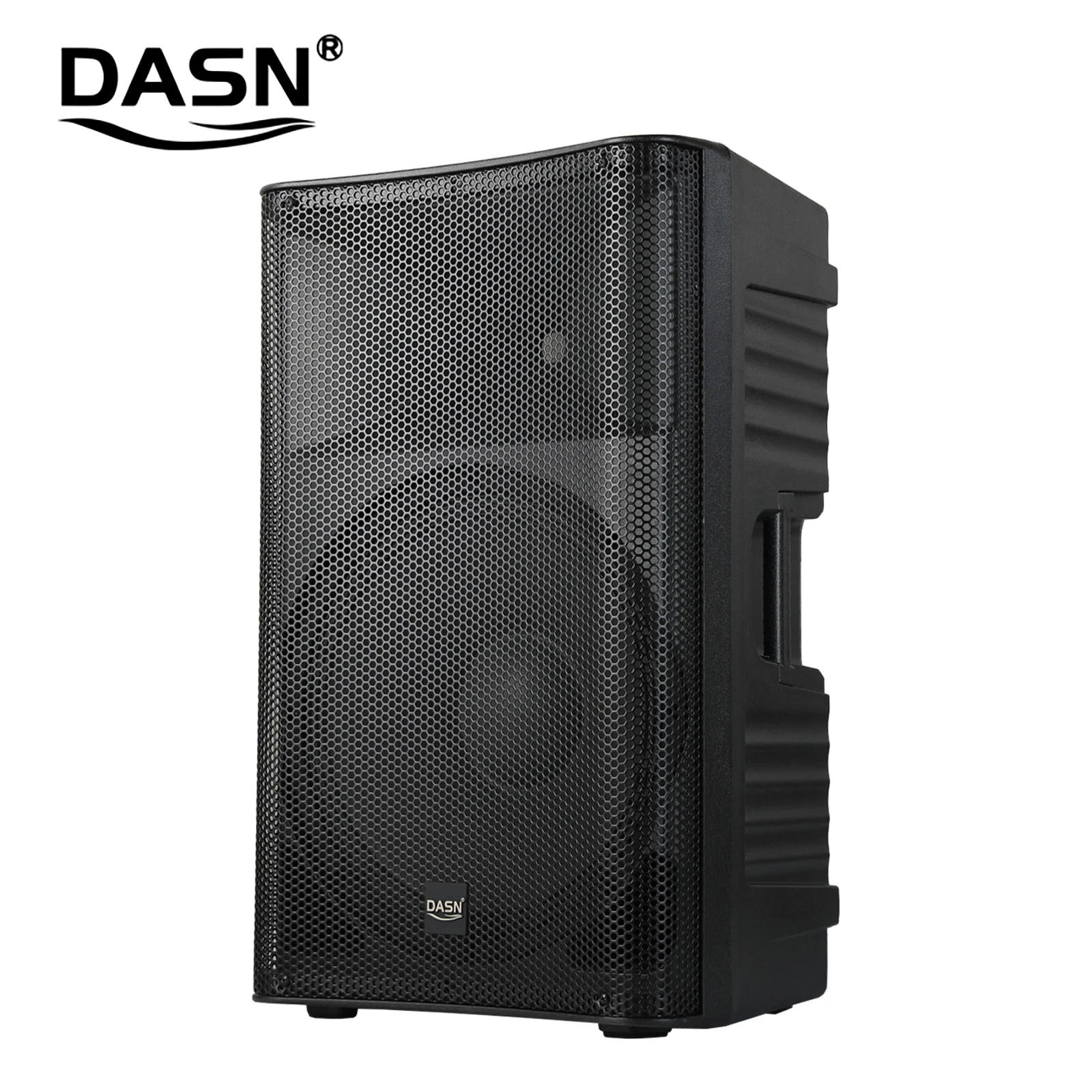 DASN SCB15AC 15 Inch 720W 2 Way Professional Active Plastic Full Frequency MP3 DJ Stage Home Playground PA Speaker with Wheels