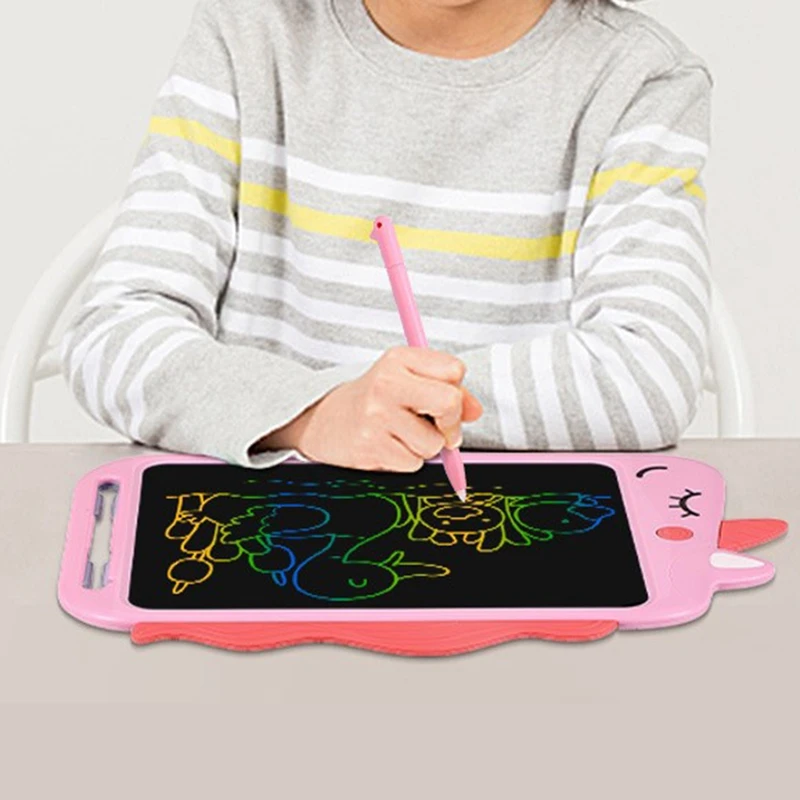 10 Inch Handwriting Tablet Children's Smart LCD Writing Tablet Colorful Handwriting Cartoon Graffiti Writing Tablet,A Durable