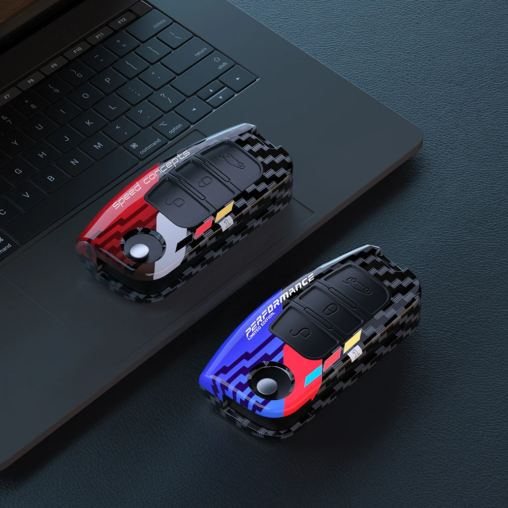 For Ford Focus 2 MK2 Fiesta Mondeo Galaxy Falcon Territory Ecosport Car ABS Folding Key Cover Bag Shell Case Keychain Protector