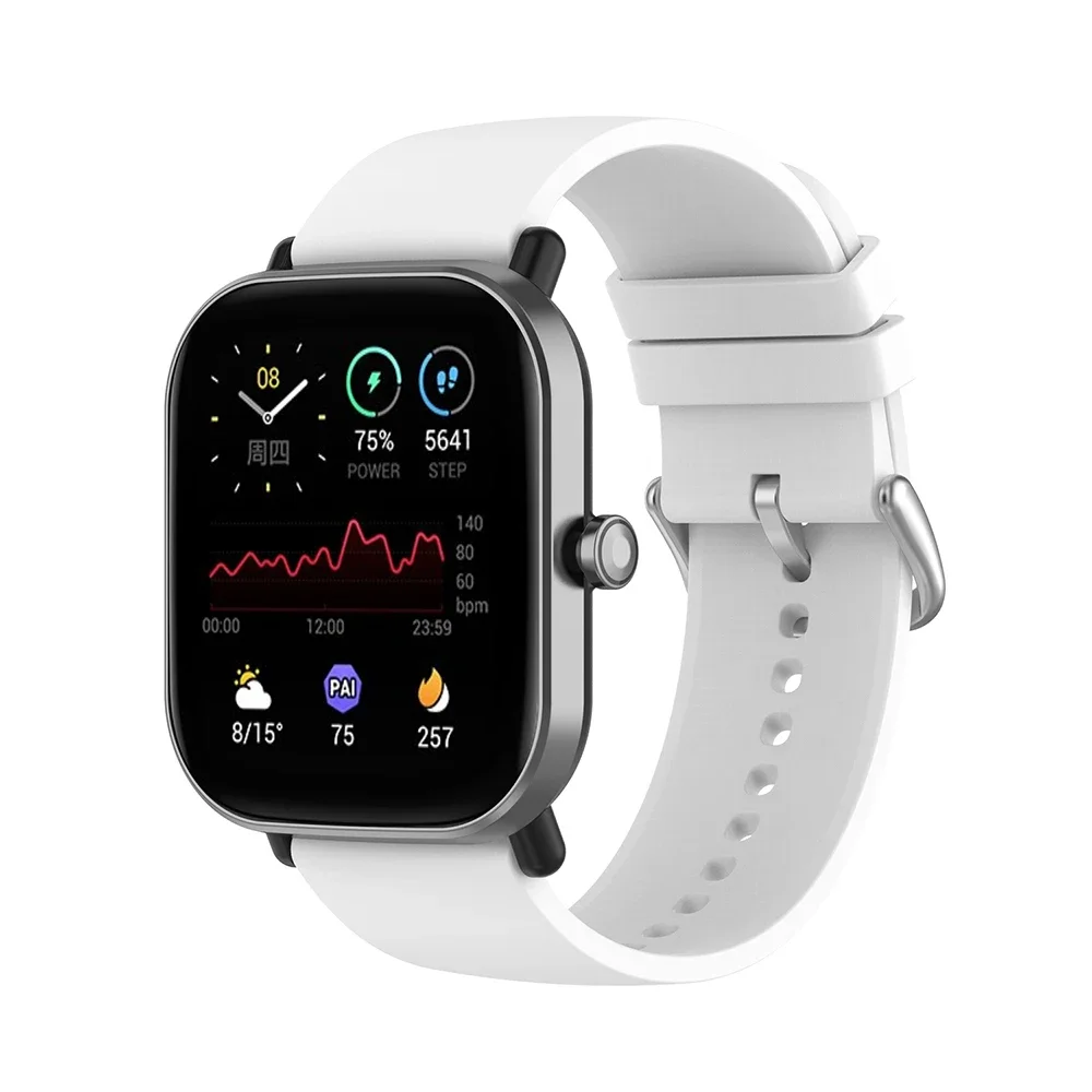 20 mm Silikonarmband für Huami Amazfit GTS 4/2 Mini GTS 3 2e Smart Watch Band für Huami Amazfit Bip 3/Bip U Pro