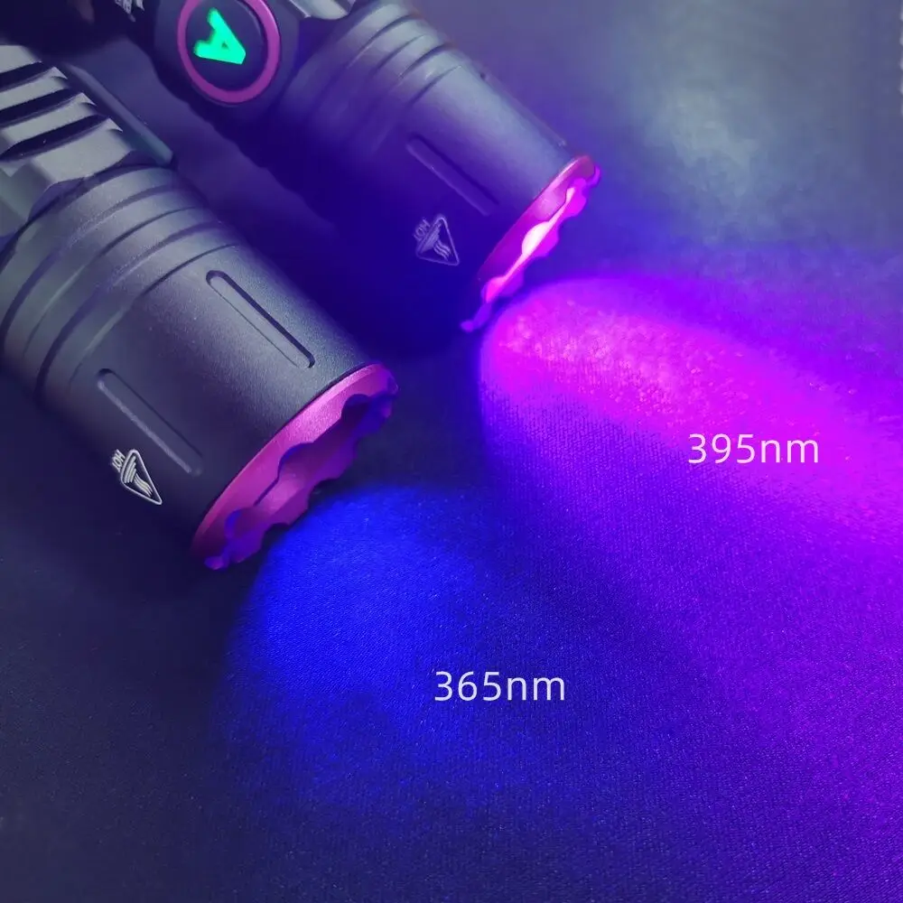 Zoom UV 365nm/395nm LED Flashlight High Bright Nail Beauty Cat Dog Urine Tinea Ore Money Invisible Marker Scorpion Torch Light