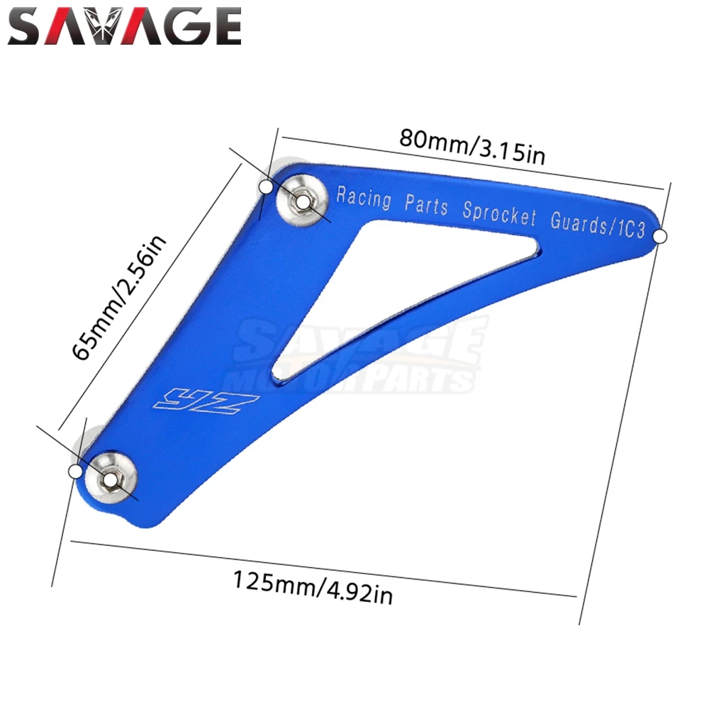 أجزاء السباق الأمامية غطاء ضرس لياماها YZ 125 2006-2022 YZ125X 2020-2022 دراجة نارية سلسلة دليل الحرس حماية الملحقات