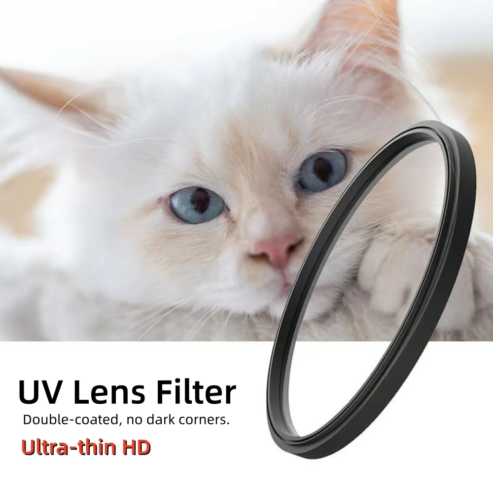Universeller UV-Filter 40,5mm 43mm 46mm 49mm 52mm 55mm 58mm 62mm 67mm 72mm 77mm 82mm Objektivschutz für Canon Nikon Sony Fuji Kameras