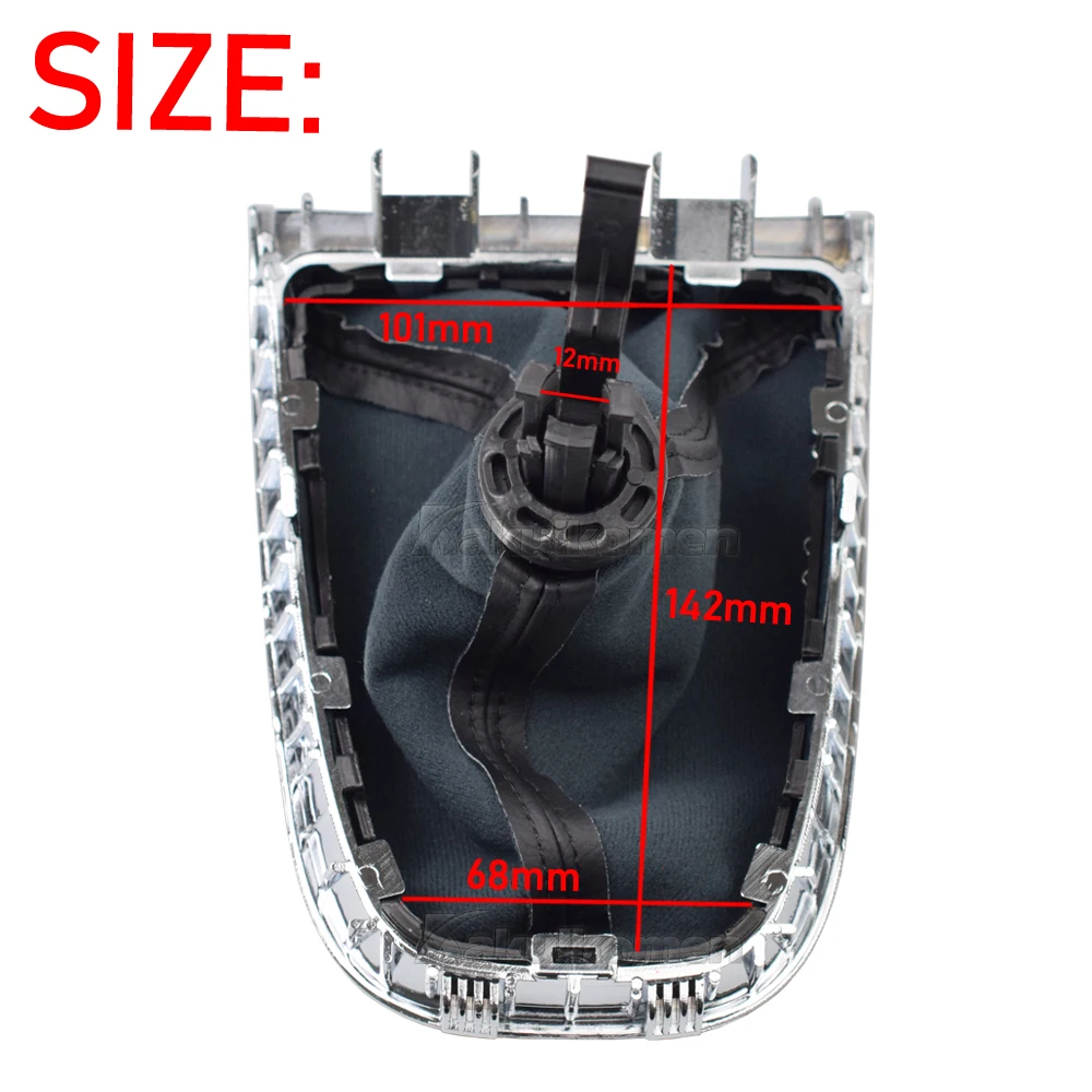 12mm for buick excelle GT/XT OPEL ASTRA 5 / 6 Speed Black Frame Gear Shift Knob Lever Gaiter Boot 55565904