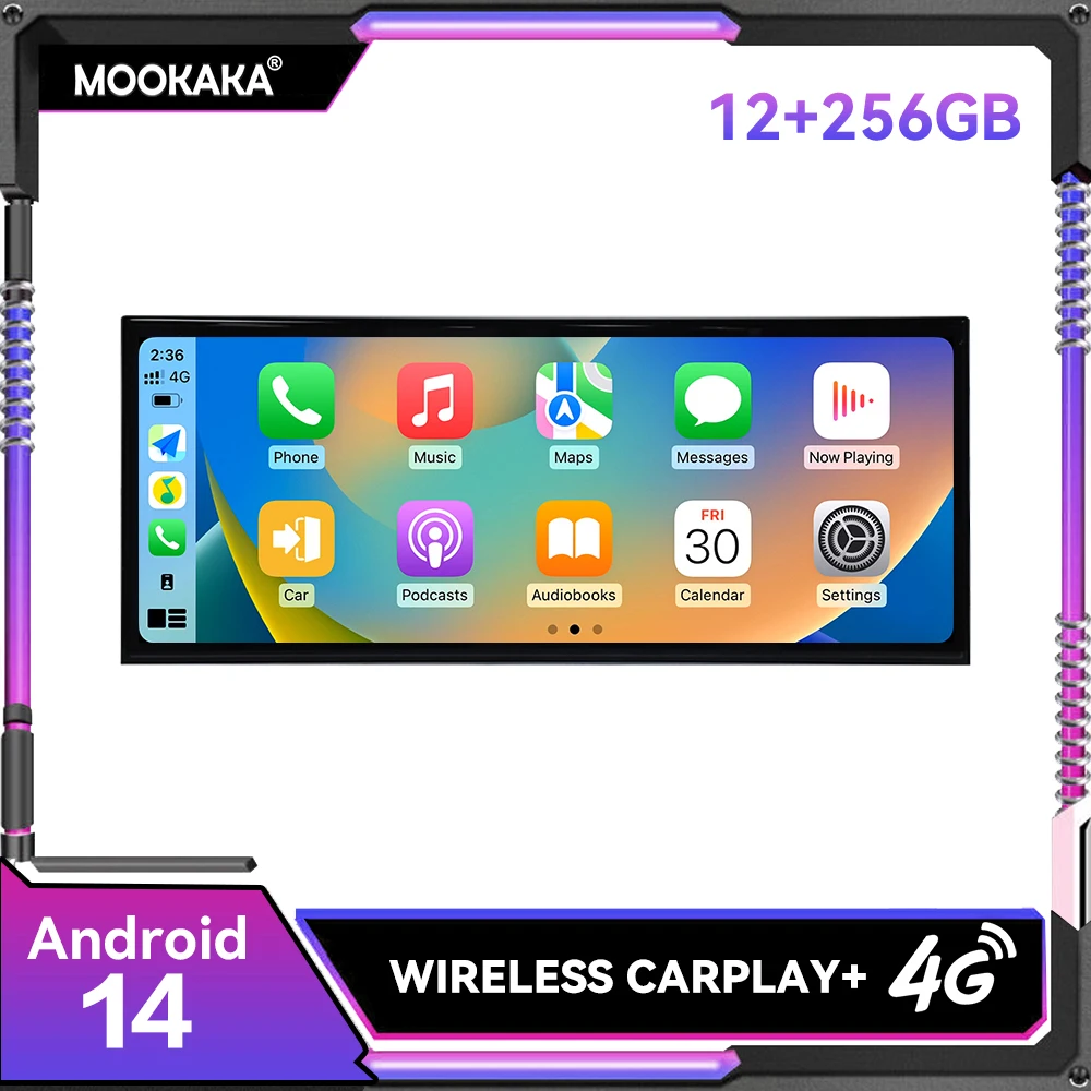 

12+256G Android 14 CarPlay 15.8Inch Touch Screen Car Stereo For Audi Q7 4L 2005 - 2015 Car GPS Navi CarPlay Head Unit DSP Stereo