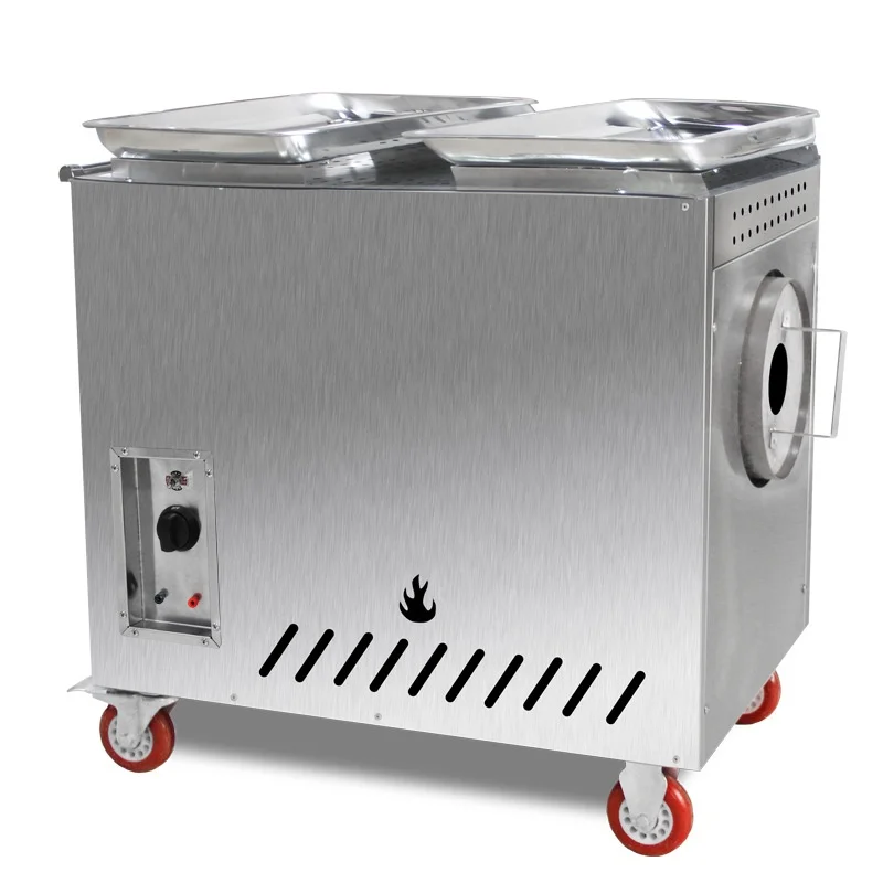 

Commercial gas automatic sugar burner multi-function 15 roasted chestnut sunflower seed baking equipment