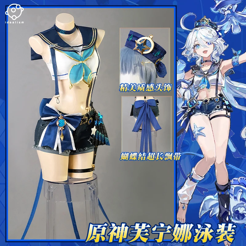 

Focalors Genshin Impact Furina Cosplay Costume for Women Furina Swimsuit Halloween Costume