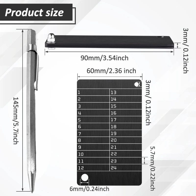 تشتمل مجموعة المحفظة الدائمة المصنوعة من الألومنيوم على محفظتين وأداة نقش لاتفاقية BIP39 896C #6