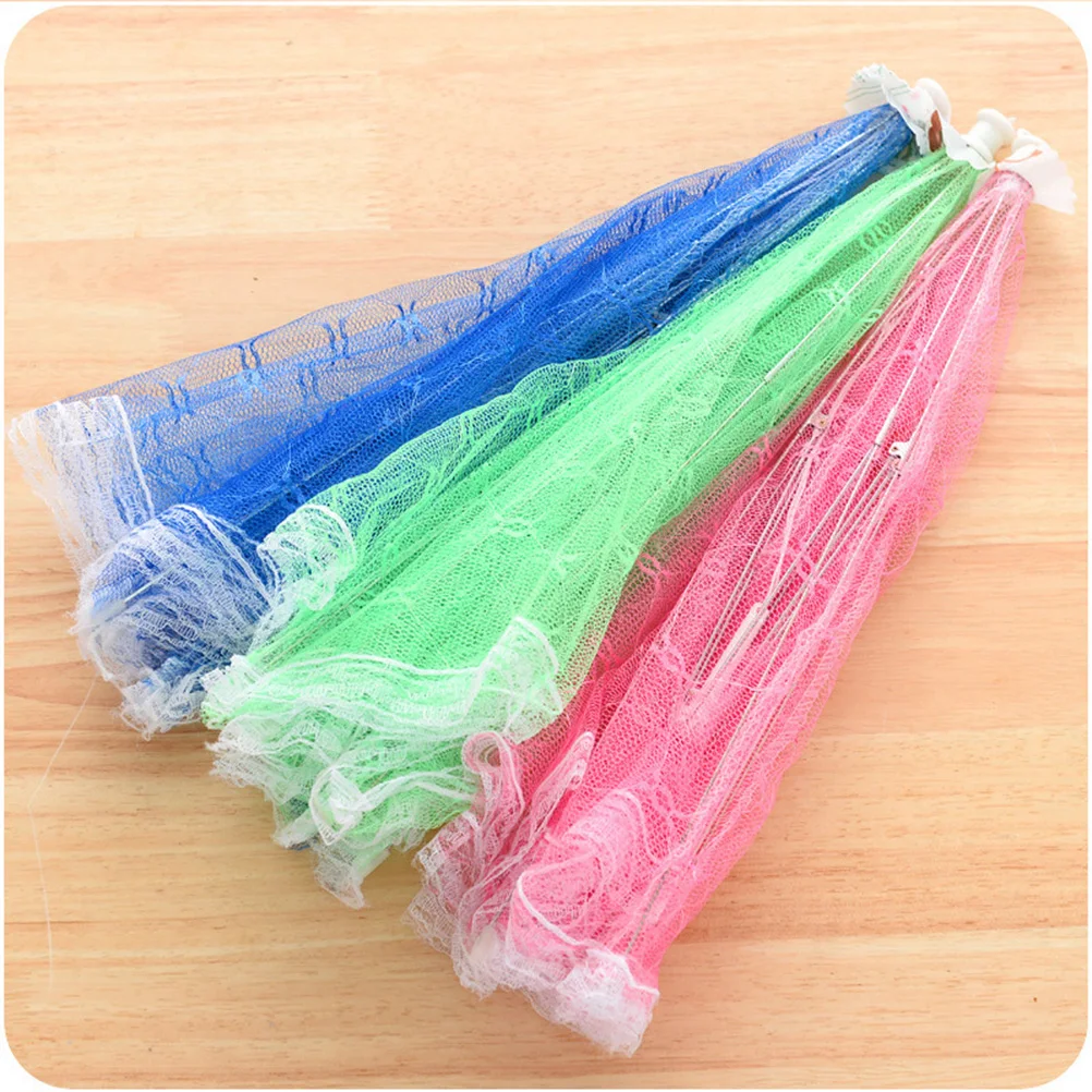

Lace Foldable Umbrella Food Cover Tent Protector Umbrella Screens to Keep Bugs and From Food at Picnics BBQ & More (Random Color