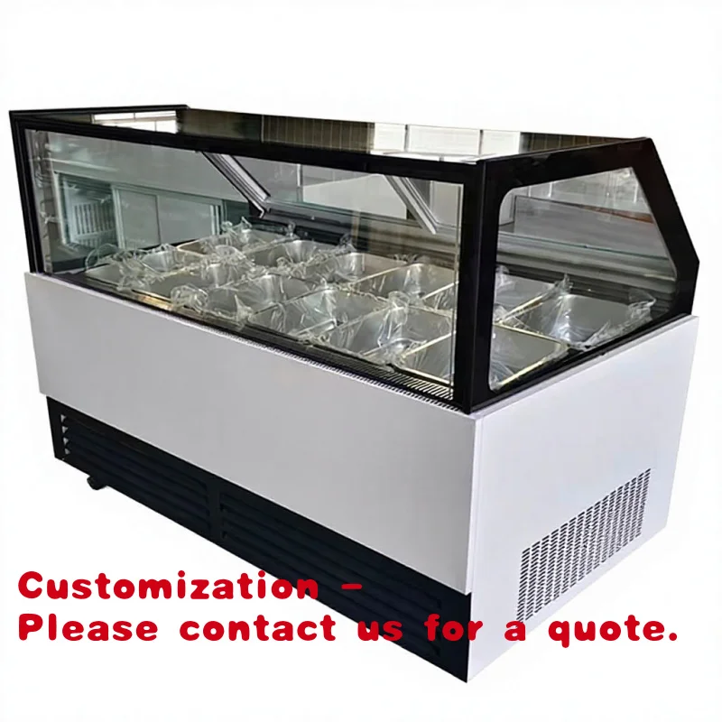 

Customize.Commercial-cooled Single Temperature Zone Glass Door Freezer Refrigerator Refrigerator Display Freezer