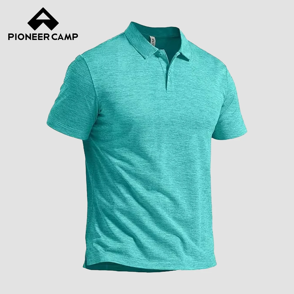 

Pioneer Camp Men's Golf Shirt UPF 50+ Quick Dry Polo Shirts Short Sleeve Moisture Wicking Performance Tees Collar Work Shirts