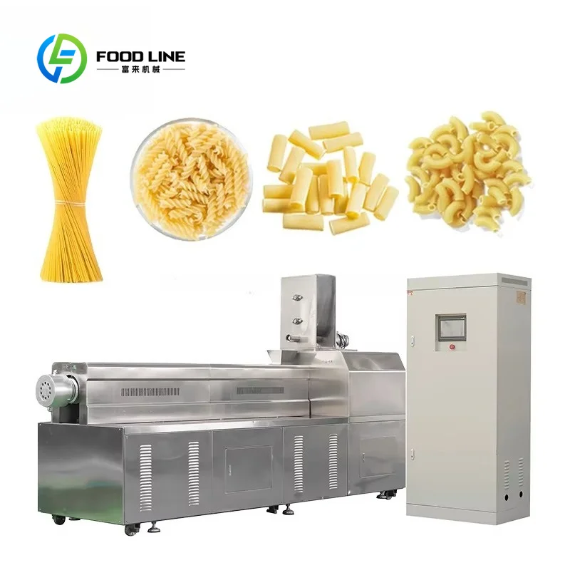 Custom Industrial Extrusion Drying Equipment, Commercial Production Line for Macaroni and Fusilli