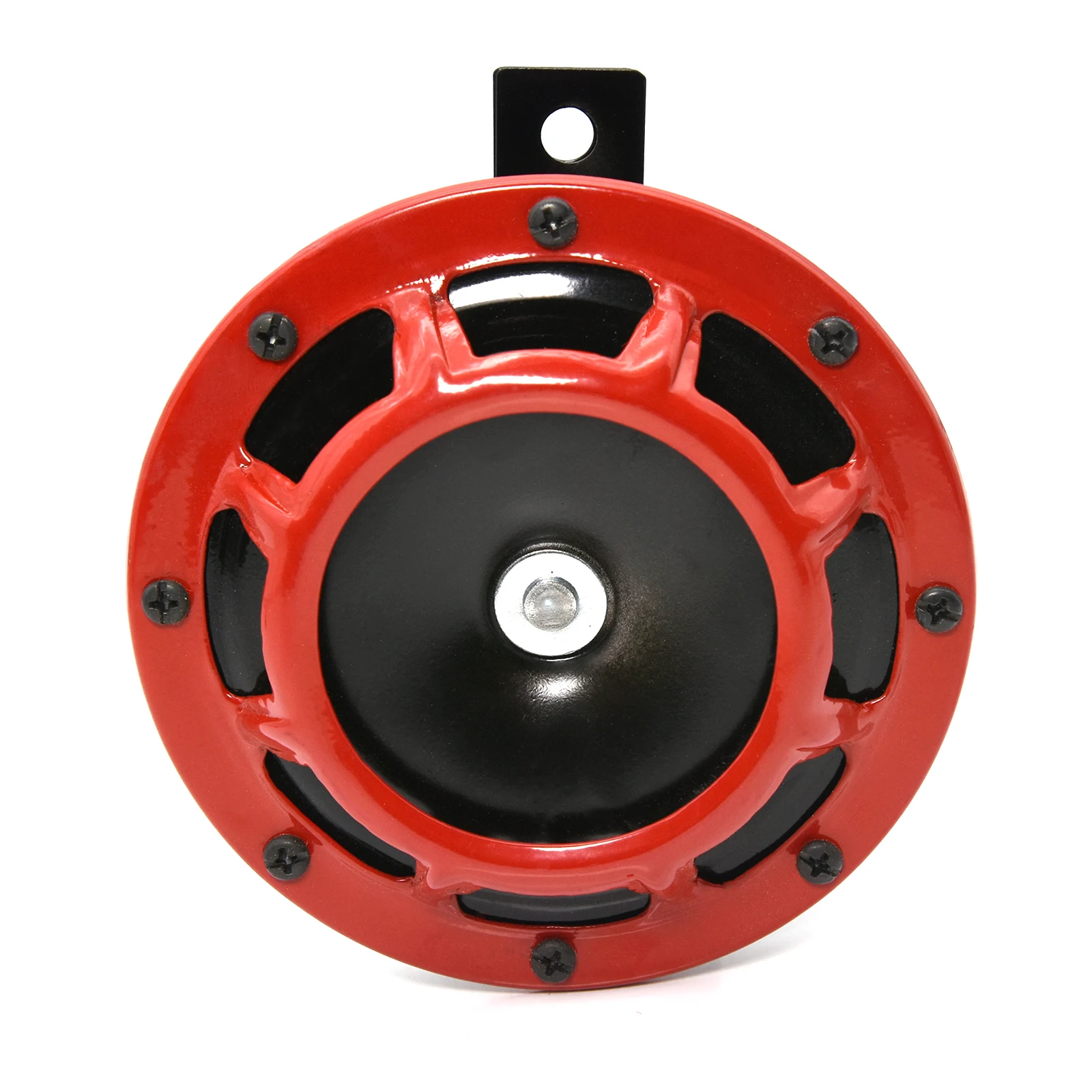 Bocina eléctrica de 12V y 115DB para coche, altavoz fuerte para motocicleta, a la moda, color rojo, accesorios para automóvil