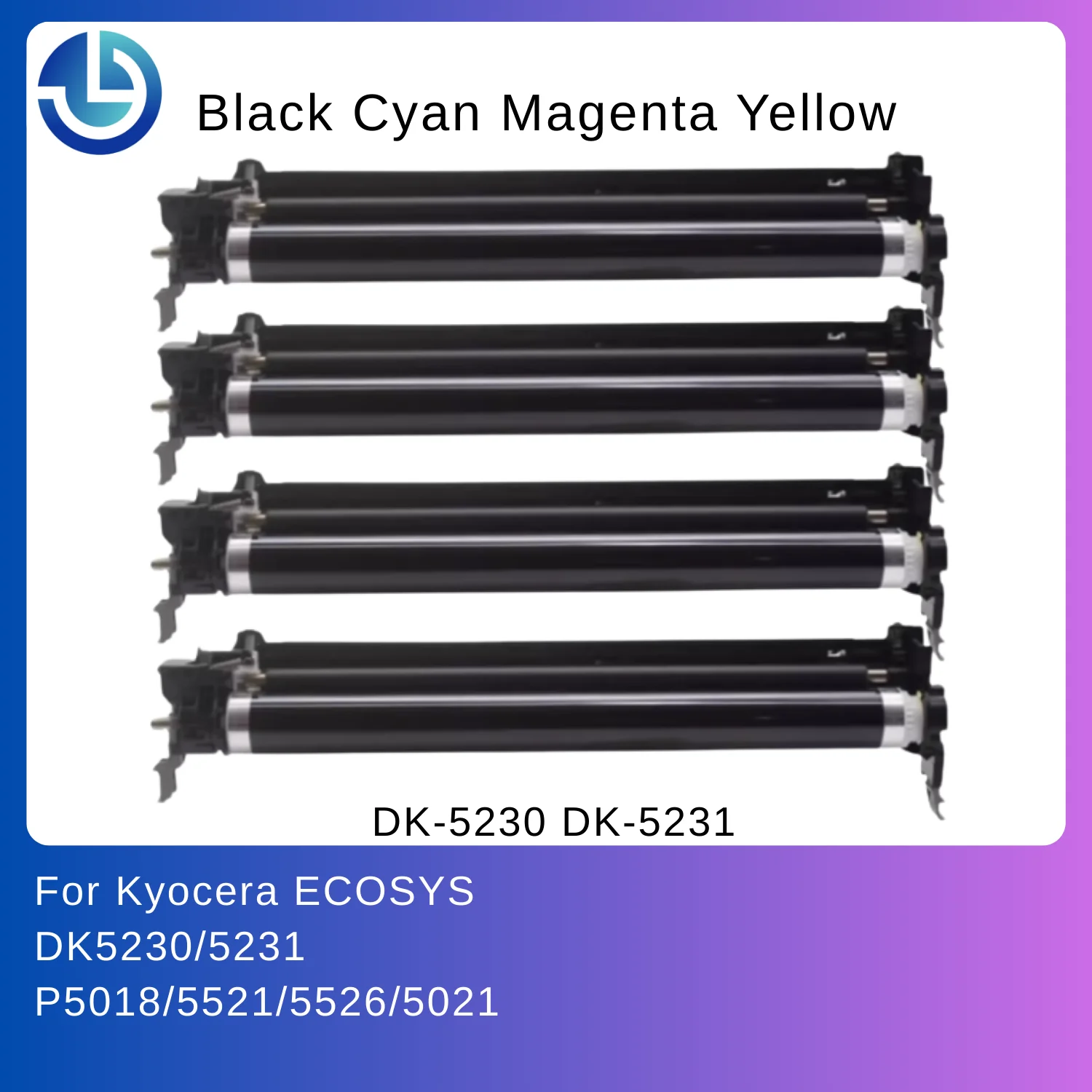 

Фотобарабан (3 цвета и 1 черный) для Kyocera DK5230/5231 P5018/5521/5526/5021 / Комплект фотобарабанов