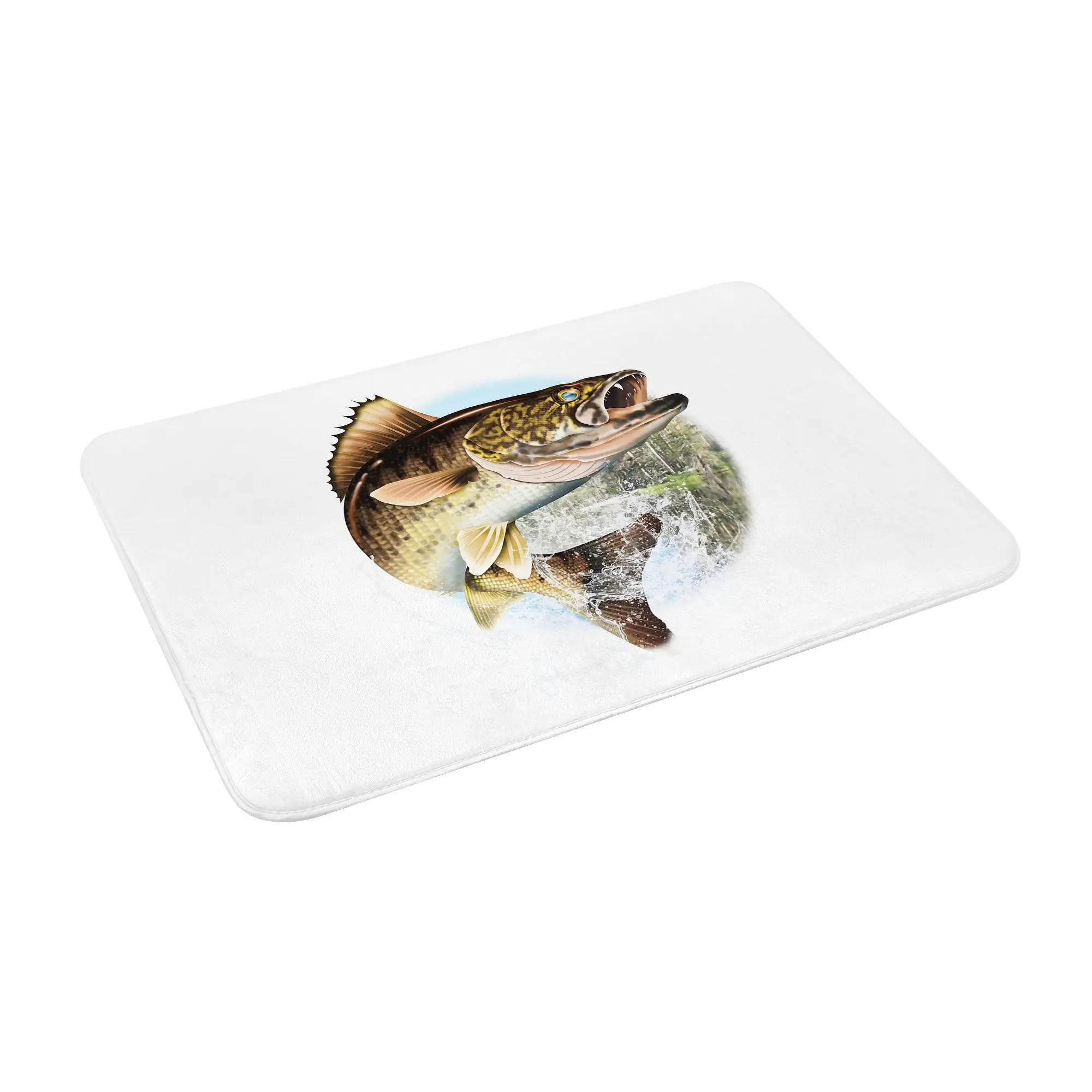 

Mary Tracy - Jumping Walleye Non-slip Doormat Floor Mat Absorbent Mat Carpet Rug for Kitchen Entrance Home Balcony Footpad Mats
