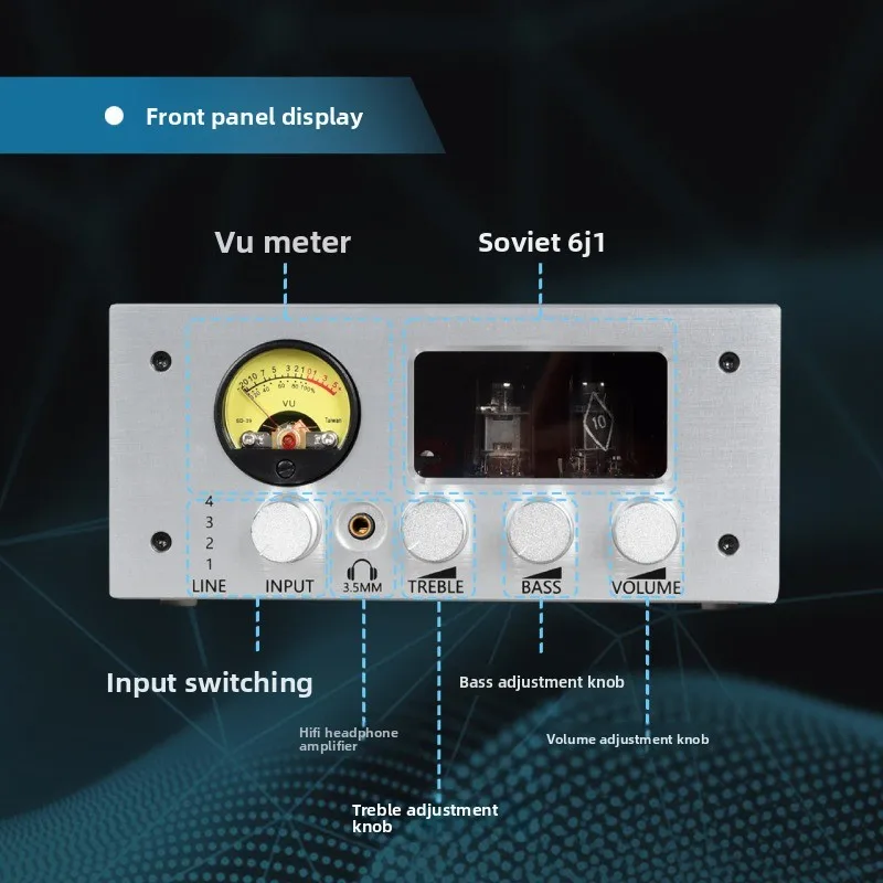 

Ламповый предусилитель Hi-Fi для аудиофилов, усилитель мощности с беспотерьным переключением, ламповый усилитель мощности, регулятор высоких/низких частот