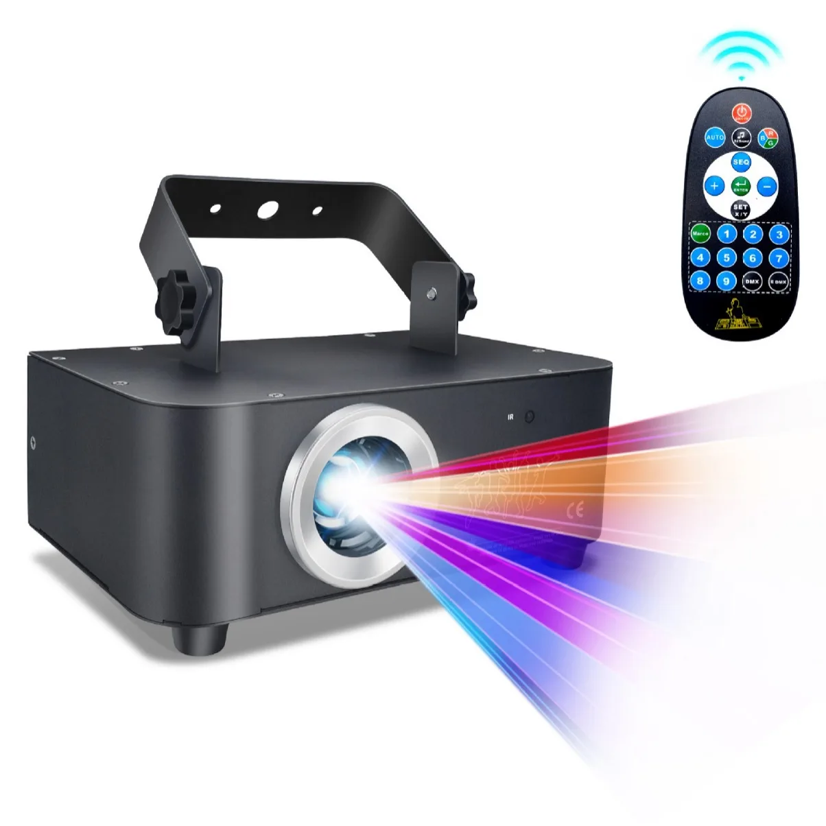 RGB Animation Laser Light DMX 500mW Beam Scanner Laser Light Projector 3D Laser Light DJ Disco Bar Club Party Wedding Shows LSD5