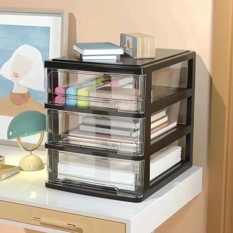 Organizer Storage Drawer Type Box Drawers Desktop Plastic Desk Jewelry Cabinet Container Table Case Sundries Makeup Trays