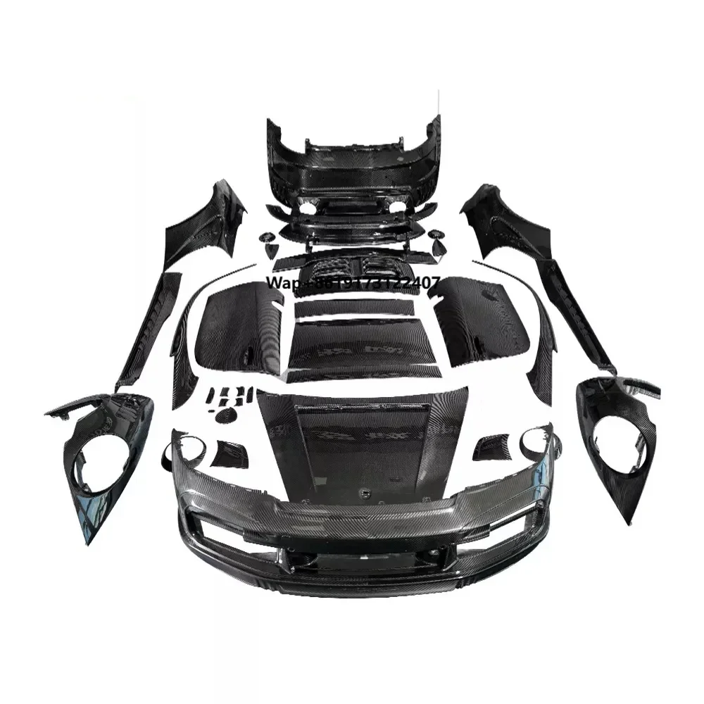 

Aerodynamic Carbon Fiber Full Vehicle Kit - Spoiler/Hood/Door/Front Rear Bumper/Rear Lip, Lightweight Tuning Custom Parts