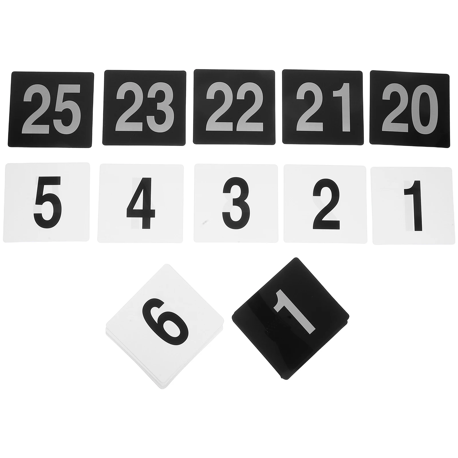 

50pcs Pvc Cards For Tables Sturdy Large Seat Table Numbers Wedding Reception Restaurant Event Seat Cards Plastic Number Plates