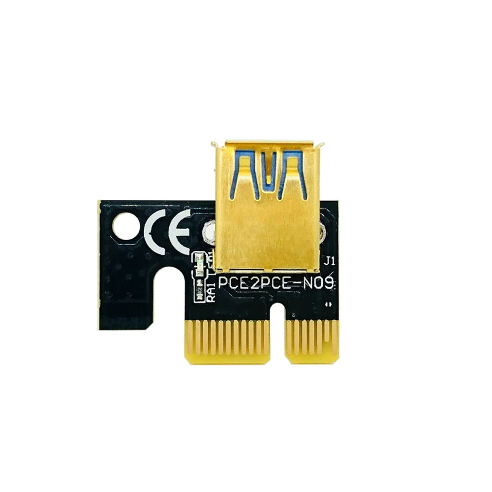 1-10 قطعة أحدث PCI Express X16 التعدين الناهض 016 V016 الناهض درجة الحرارة الجهد 3 RGB LED 6P USB VER016 PCIE الناهض لبطاقة الفيديو