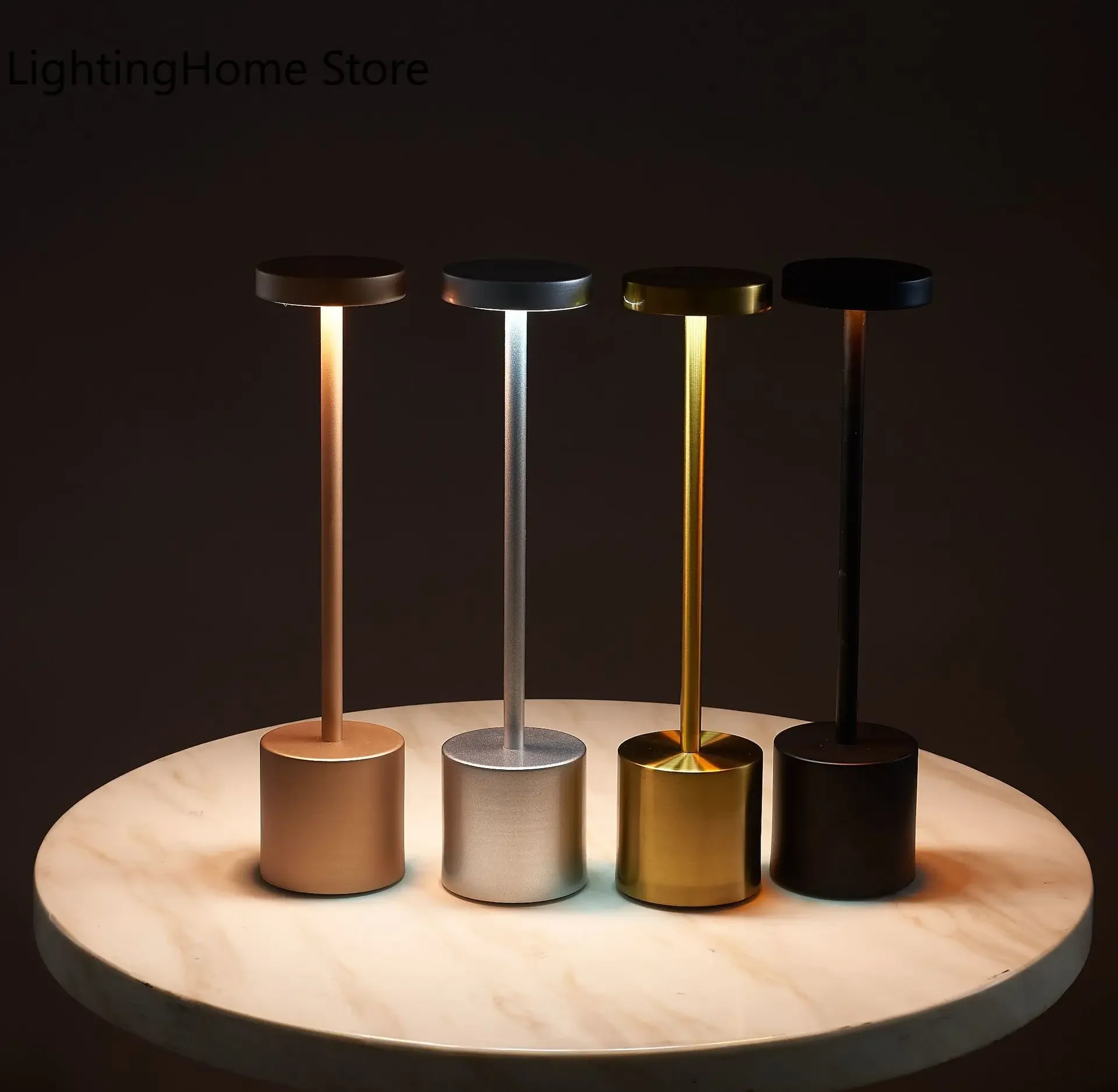 Touch Led Bar Table Light for Bedroom Bedside Coffee Store Restaurant Industrial Deco Lighting Fixture Modern Dimmable Desk Lamp