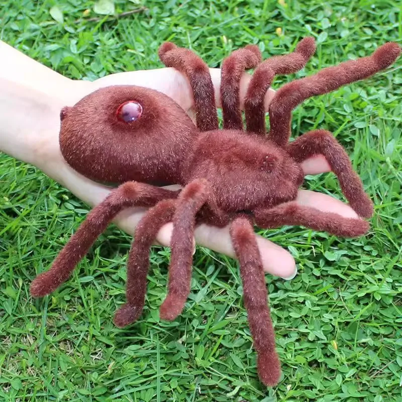 Streich Trick Spielzeug Infrarot Fernbedienung Flash Spinne Tier Spielzeug Elektronische Haustiere RC Simulation Leuchtende Tarantula Modell