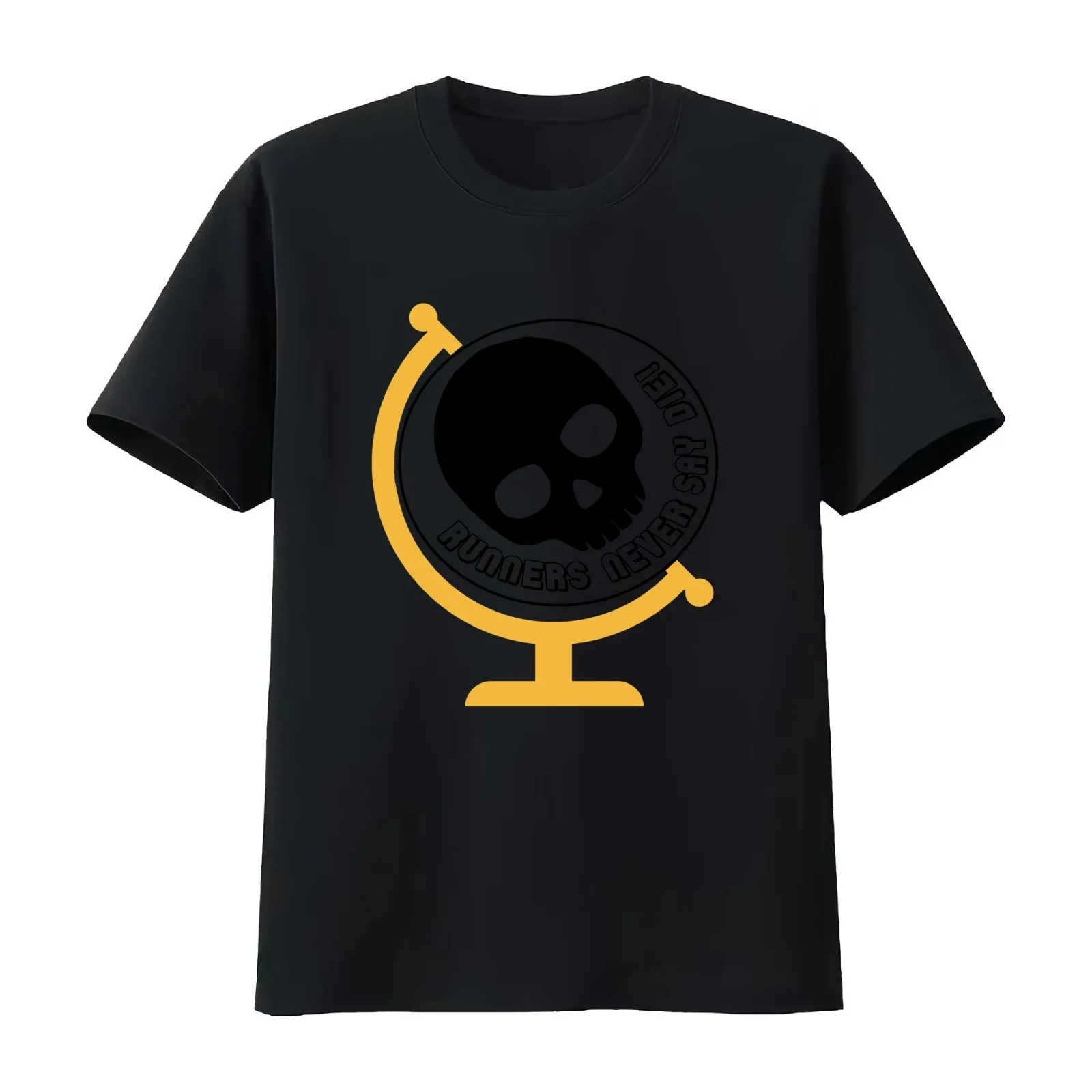 Runners Never Say Die! T-Shirt Summer Casual Cotton Tee Oversized Streetwear Tops Vintage Graphic Print Unisex Men Women