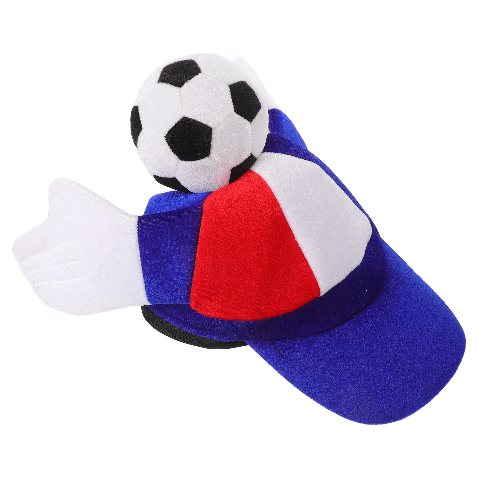 Cappello da Tifoso di Calcio con Mano che Sbatt il Petto, Leggero e Pieghevole, Cappello per Feste di Calcio, Cappello a Tema Calcio per Compleanni, Celebrazioni per Tifosi Sportivi